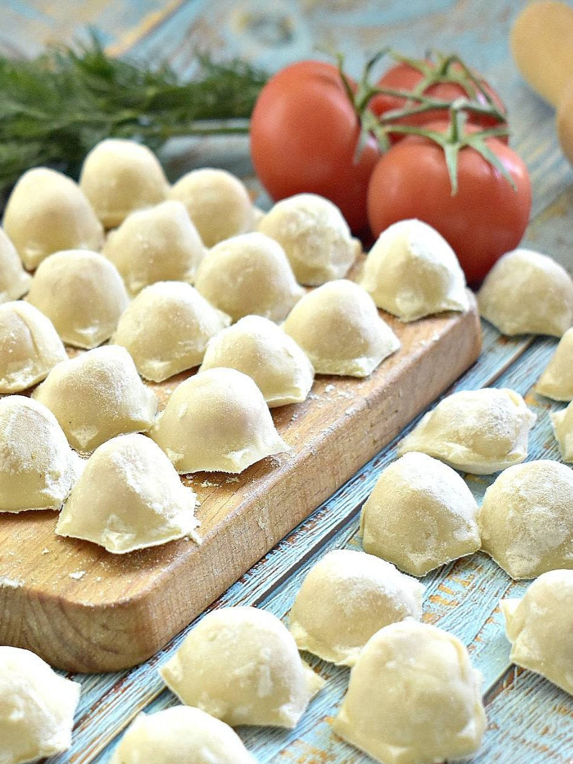 Homemade pork dumplings
