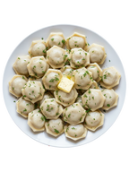 Homemade pork dumplings